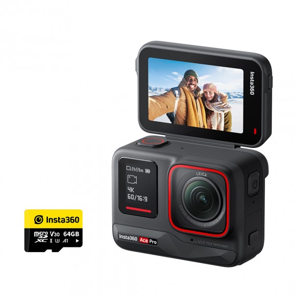 Insta360 Ace Pro with 64GB Micro SD Card